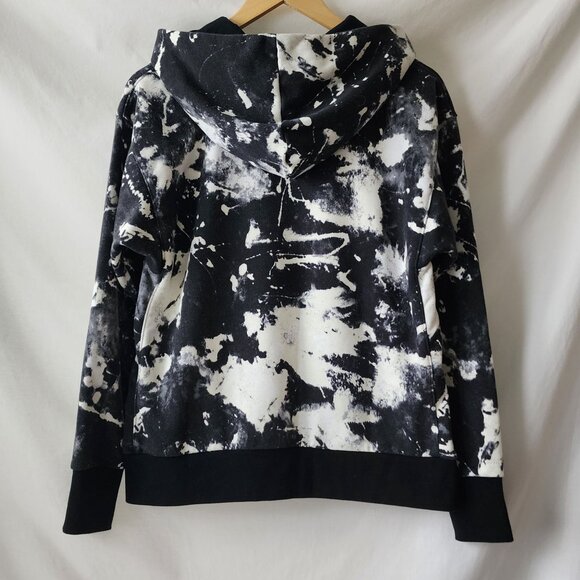 Nike Fly Black & White Tie-Dye Hoodie Sweatshirt Athleisure Active Streetwear XS - Picture 3 of 16